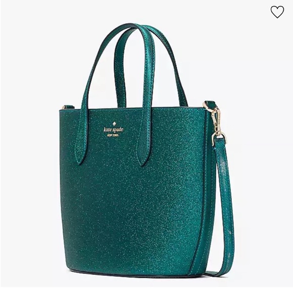 kate spade Handbags - Kate Spade Glitter Glimmer satchel bag
NWT festive teal